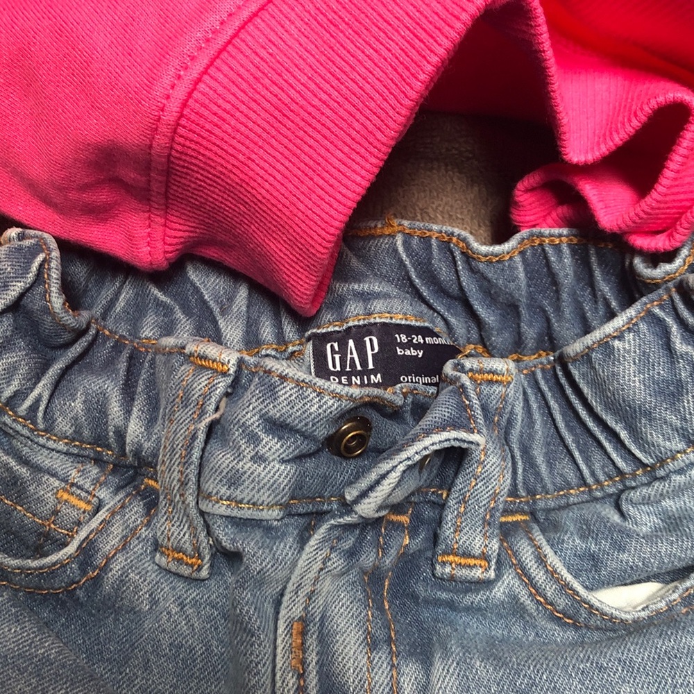 Pink Barbie Sweatshirt and Blue Jeans Set NWT - Picture 3 of 4